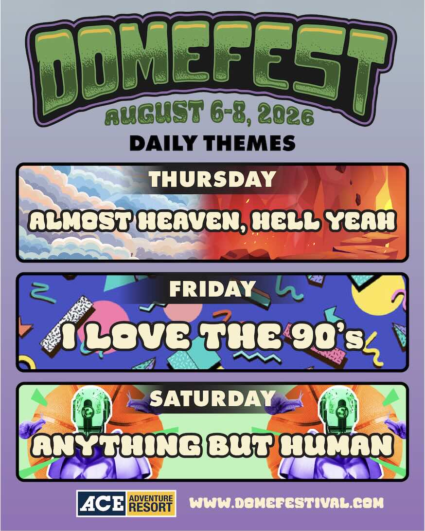 themes graphic for domefest 2026