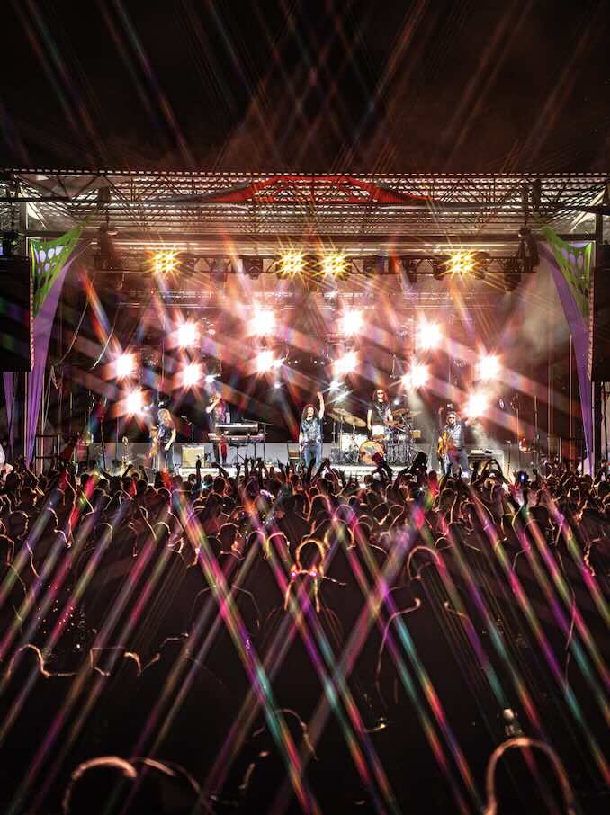 Domefest main stage at ace adventure resort in the new river gorge